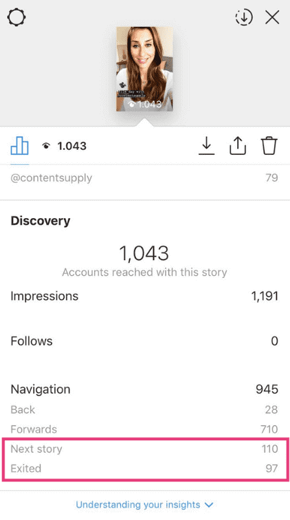 instagram story insights