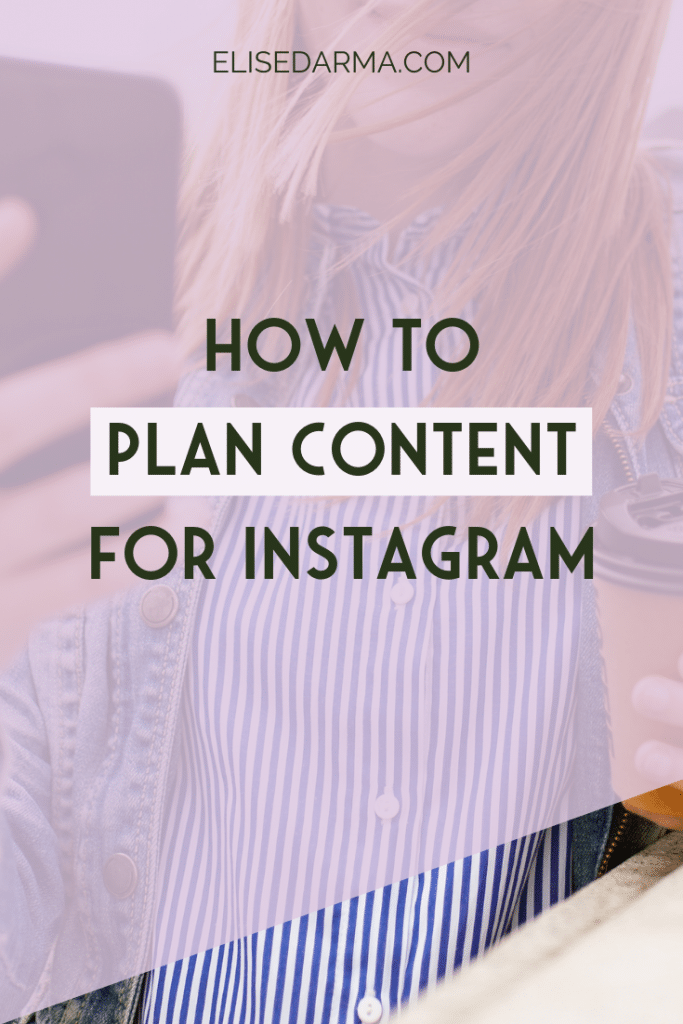 plan content for Instagram