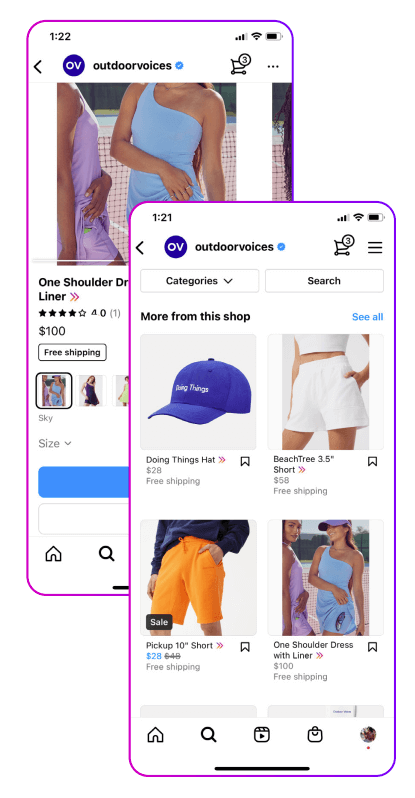 Instagram Shop Catalog