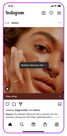 Instagram Shop - add a product tag